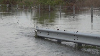 Участък от магистрала Тракия е наводнен
