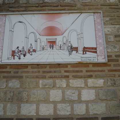Макет на Базикалната зала на Римските терми във Варна