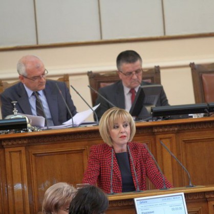 Мая Манолова в парламента
