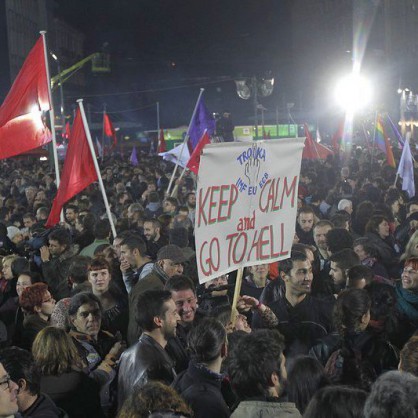 Привърженици на СИРИЗА празнуват победата в парламентарните избори в Гърция
