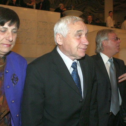 Желю Желев, президент от 1990 до 1997 г. и съпругата му