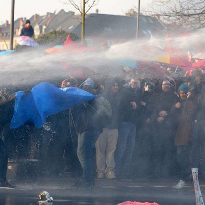 Протест във Франкфурт