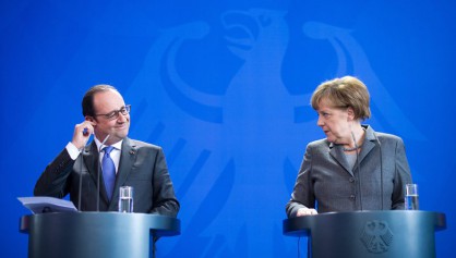 Франсоа Оланд и Ангела дадоха пресконференция в Берлин