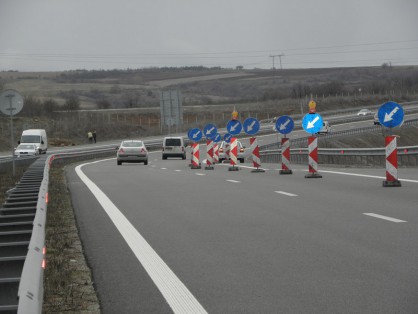 Трасето на автомагистрала ”Струма” след Дупница