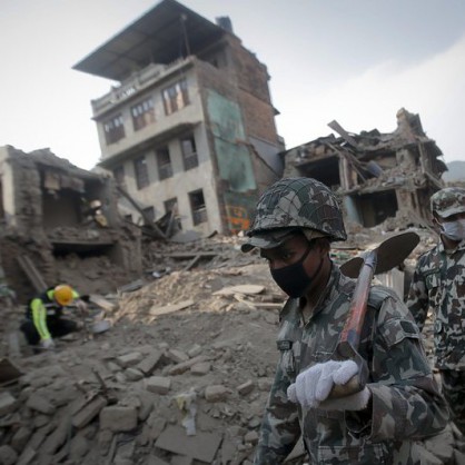 Разрушения в Непал след земетресението
