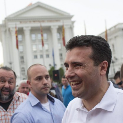 Протести в Македония -  Зоран Заев, лидер на опозицията