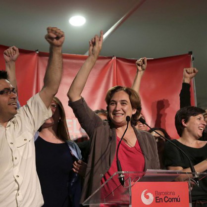 В Барселона листата на активистката Ада Колау печели най-много гласове