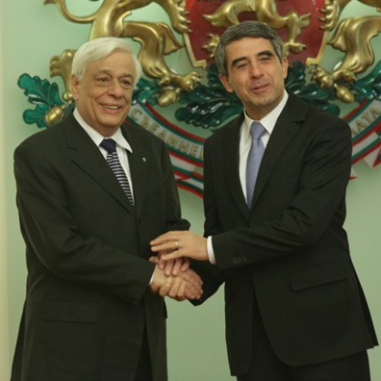 Президентът на Гърция Прокопис Павлопулос и Росен Плевнелиев