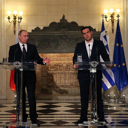 Путин и Ципрас дадоха обща пресконференция след срещата си в Атина