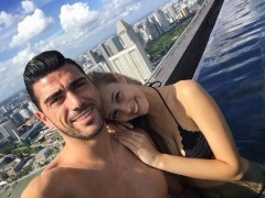 Грациано Пеле и половинката му Виктория Варга