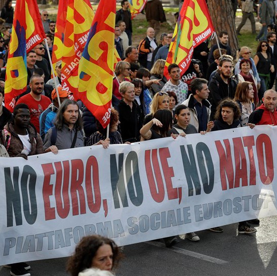 Антиевропейски шествия в Рим