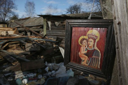 Разрушения в Припят след ядрената авария