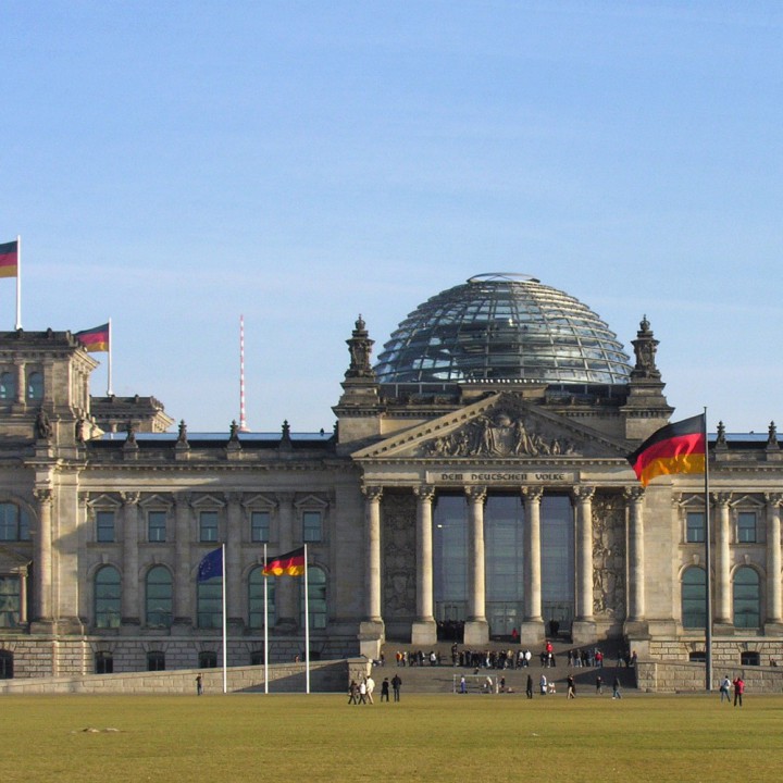 Сградата на Бундестага в Берлин