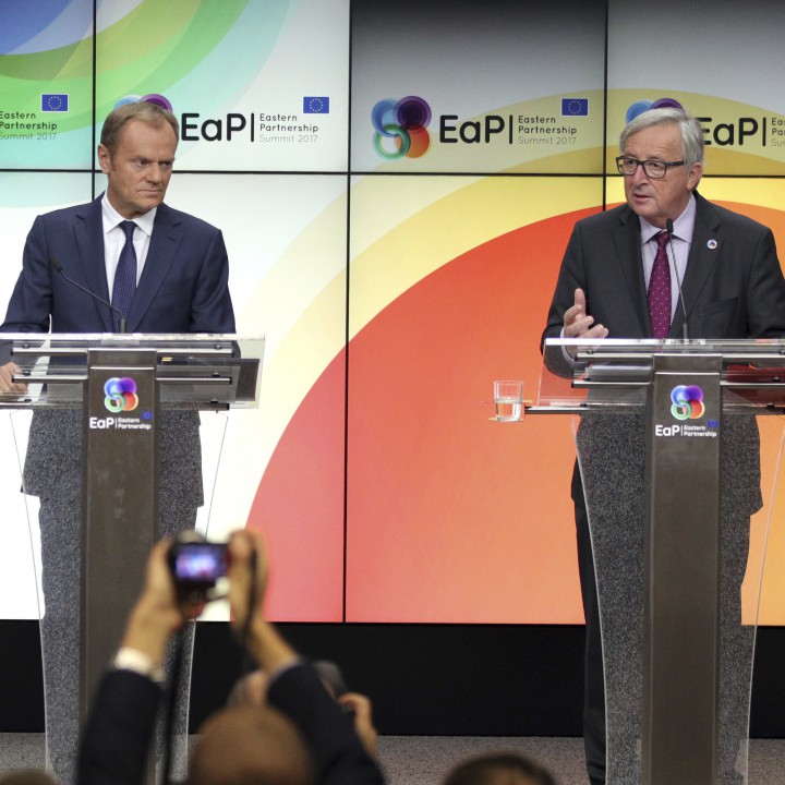 Доналд Туск и Жан-Клод Юнкер днес са на върха на Европейската комисия и Европейския съюз