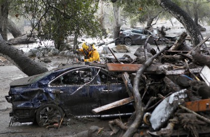 Кални свлачища в Монтесито, Калифорния, взеха жертви