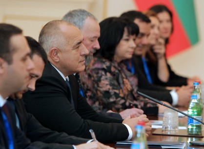 Бойко Борисов с българската делегация в Баку