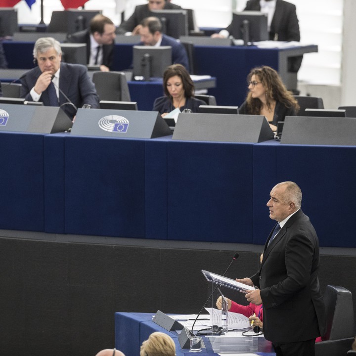 Бойко Борисов в Европейския парламент в Страсбург