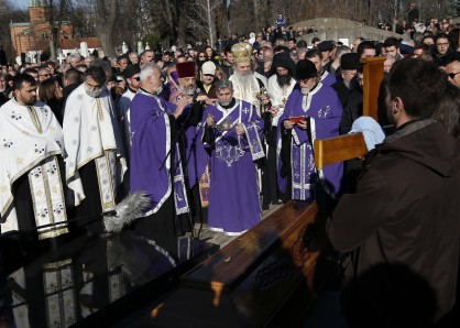 погребална церемония в новите гробища в Белград