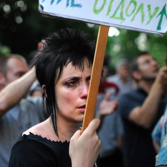 Галина Лачева участва в много протести. Този е срещу кабинета ”Орешарски”, но казва, че сега емоцията е същата