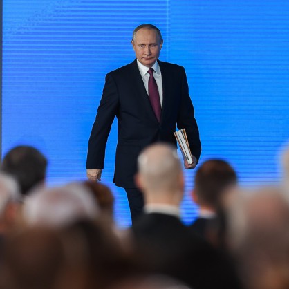 Путин, минути след край на изборния ден